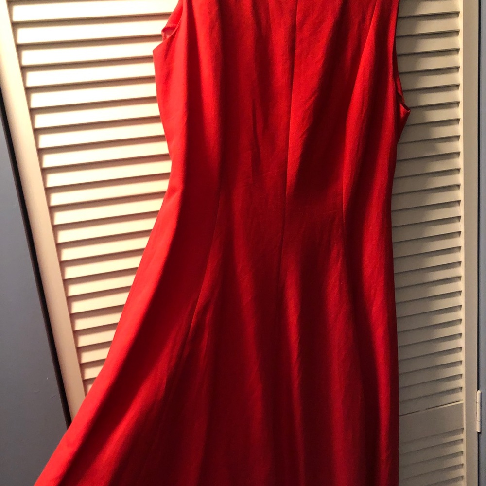 Grace Dress red linen sleeveless dress